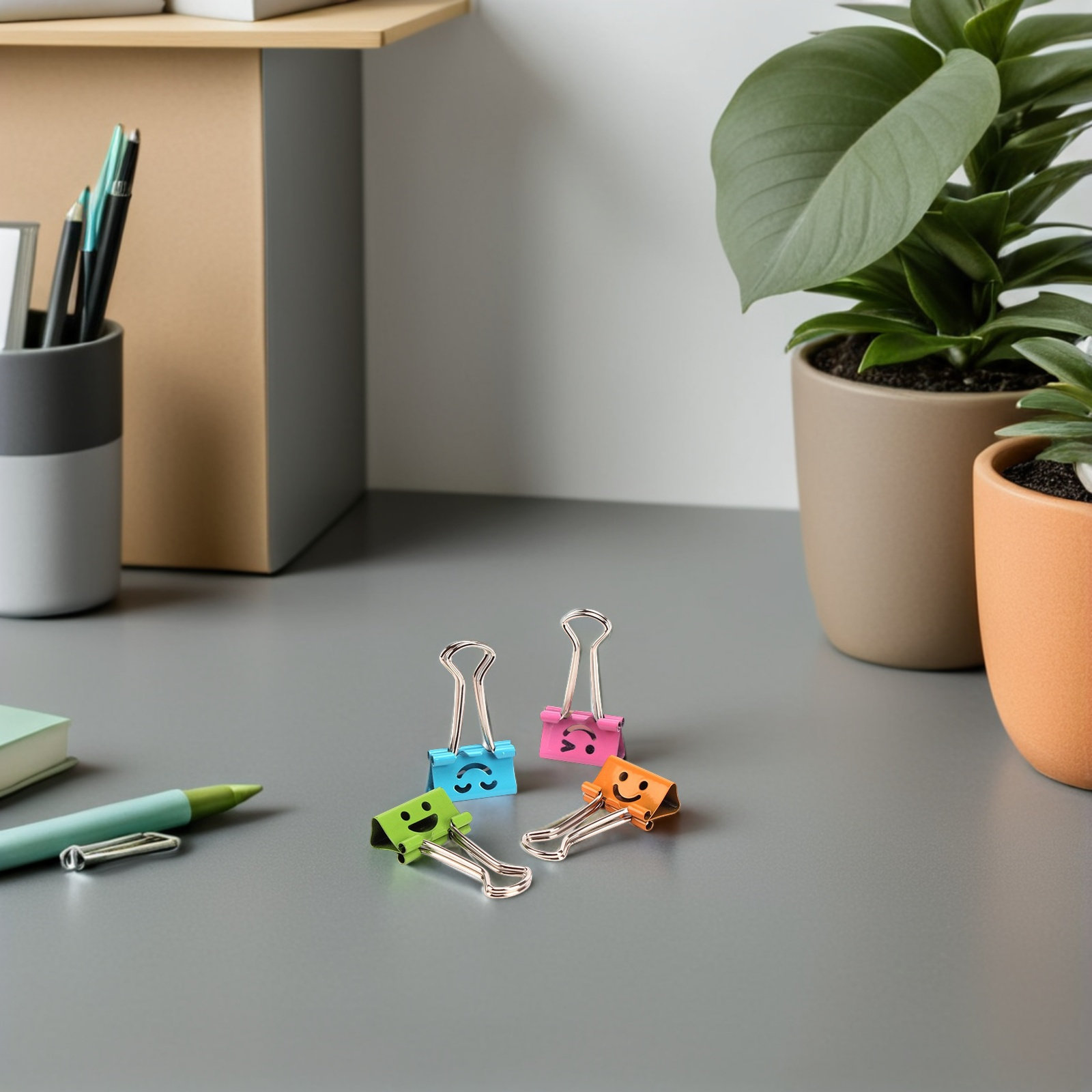 Binder Clip Assorted - 40Pcs Assorted Color Long Tail Clips