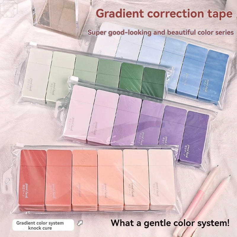 Correction Tape Roller - 6Pcs Cute Macaron Correction Tape Kawaii