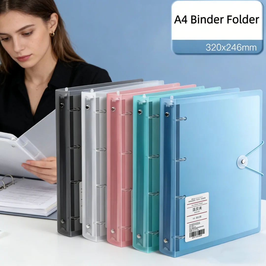 A4 File Folders D-type 4 Hole  - Binder Clip Assorted review and price