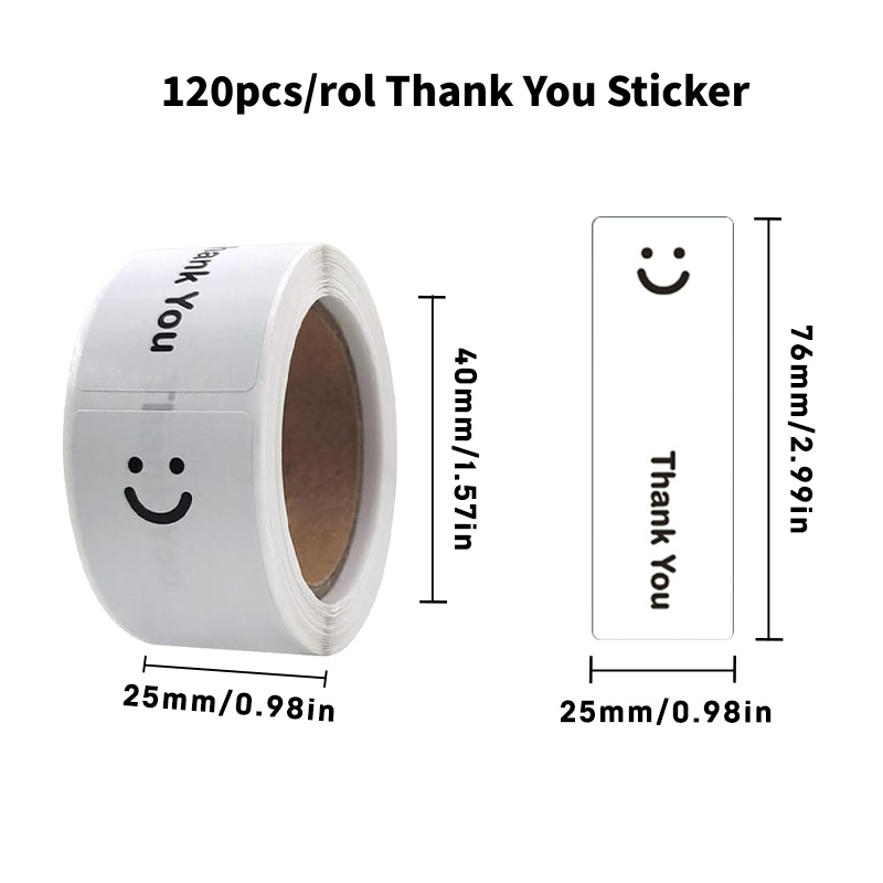 KAYSION 120Pcs/Roll Thank You  - Sticker Label Roll review and price
